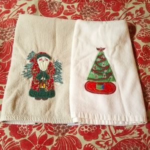Christmas hand towels